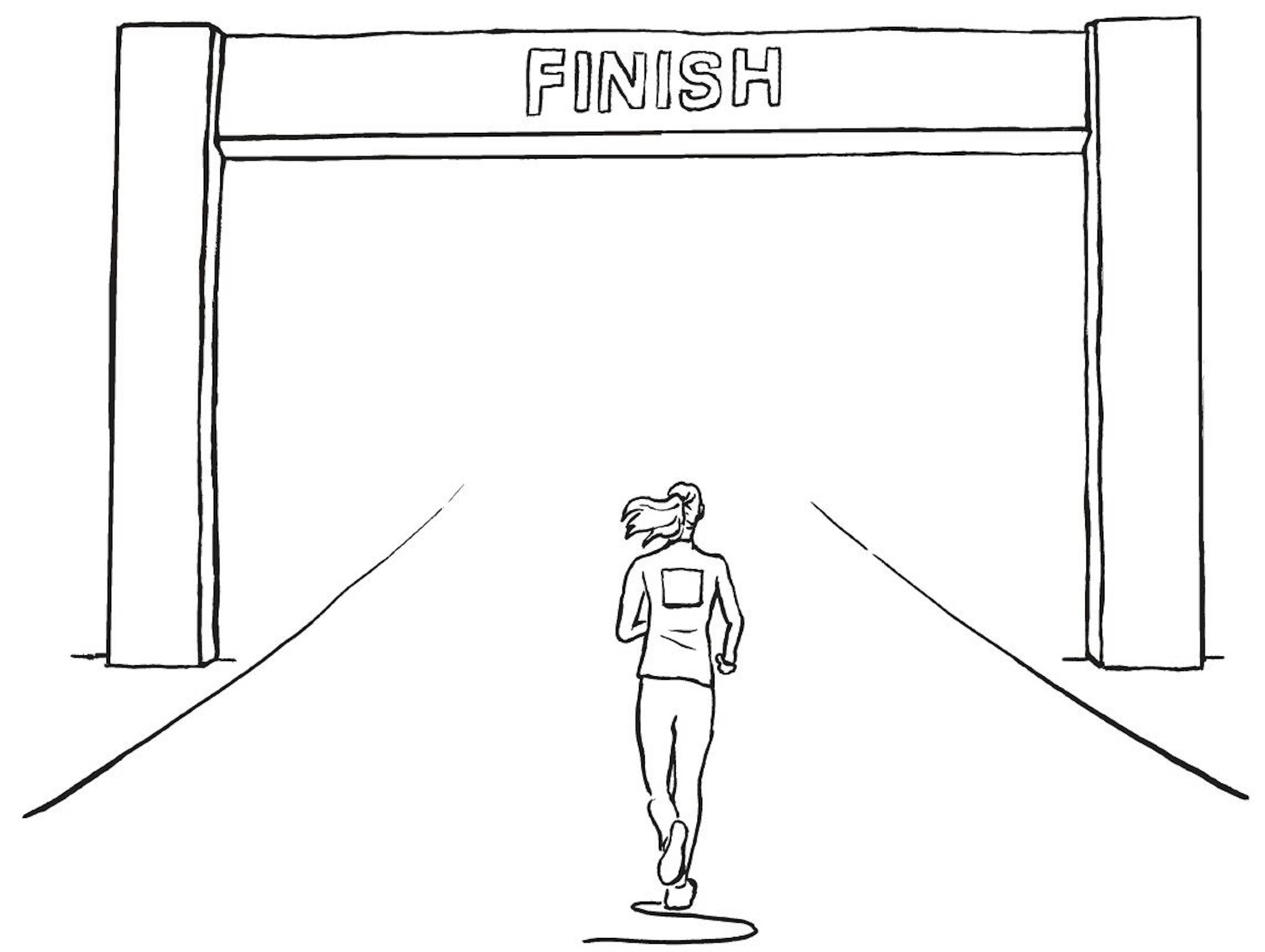 Illustrations by Ben Chisnell from "Mindful Running"