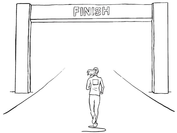 Illustrations by Ben Chisnell from "Mindful Running"