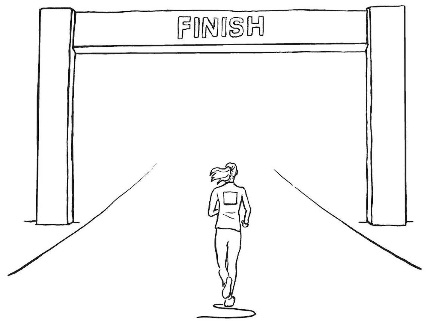 Illustrations by Ben Chisnell from "Mindful Running"