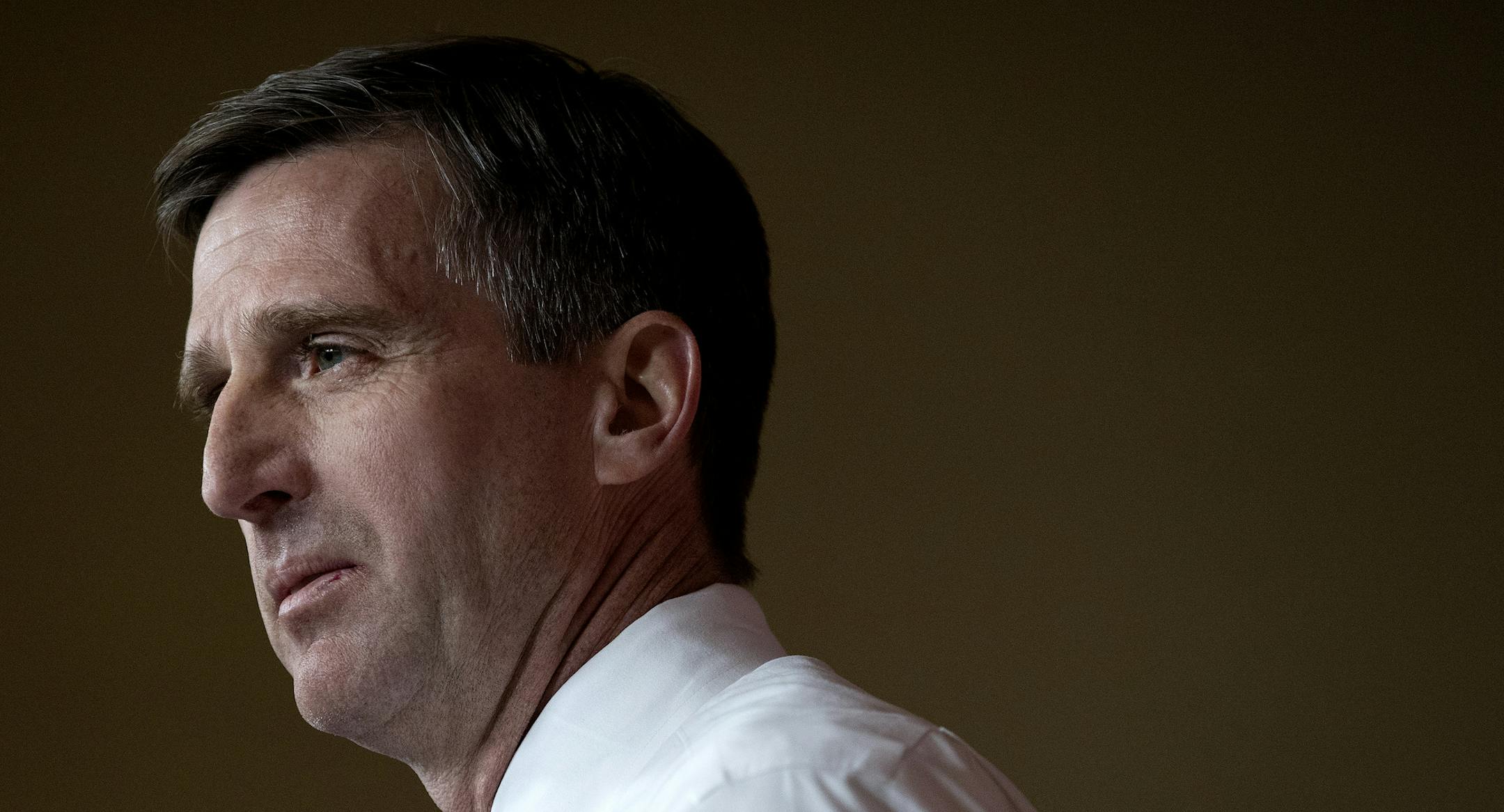 University of Minnesota Athletics Director Mark Coyle addressed the media after the firing of Gophers football coach Tracy Claeys in January.