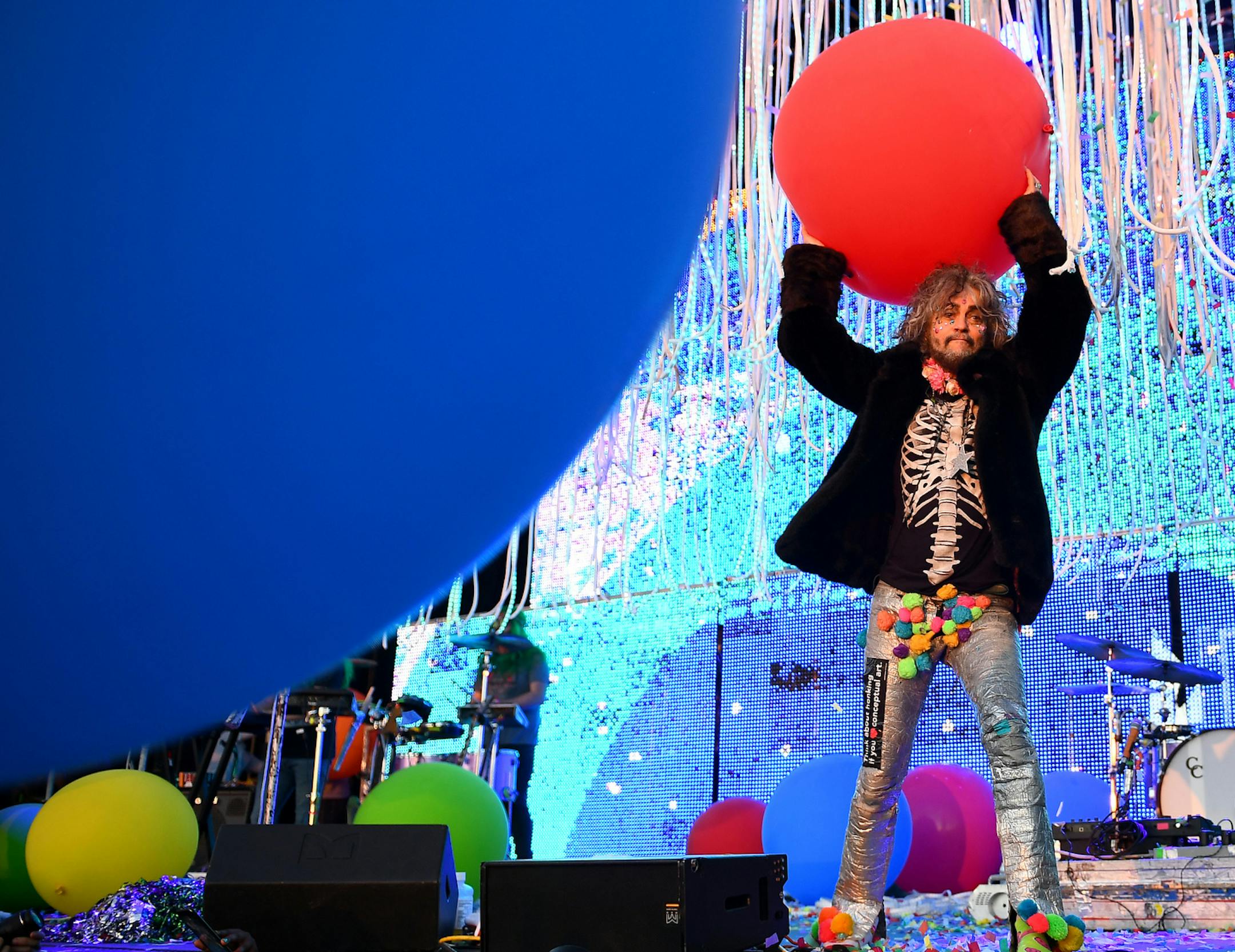 The Flaming Lips performed Saturday at Rock the Garden.