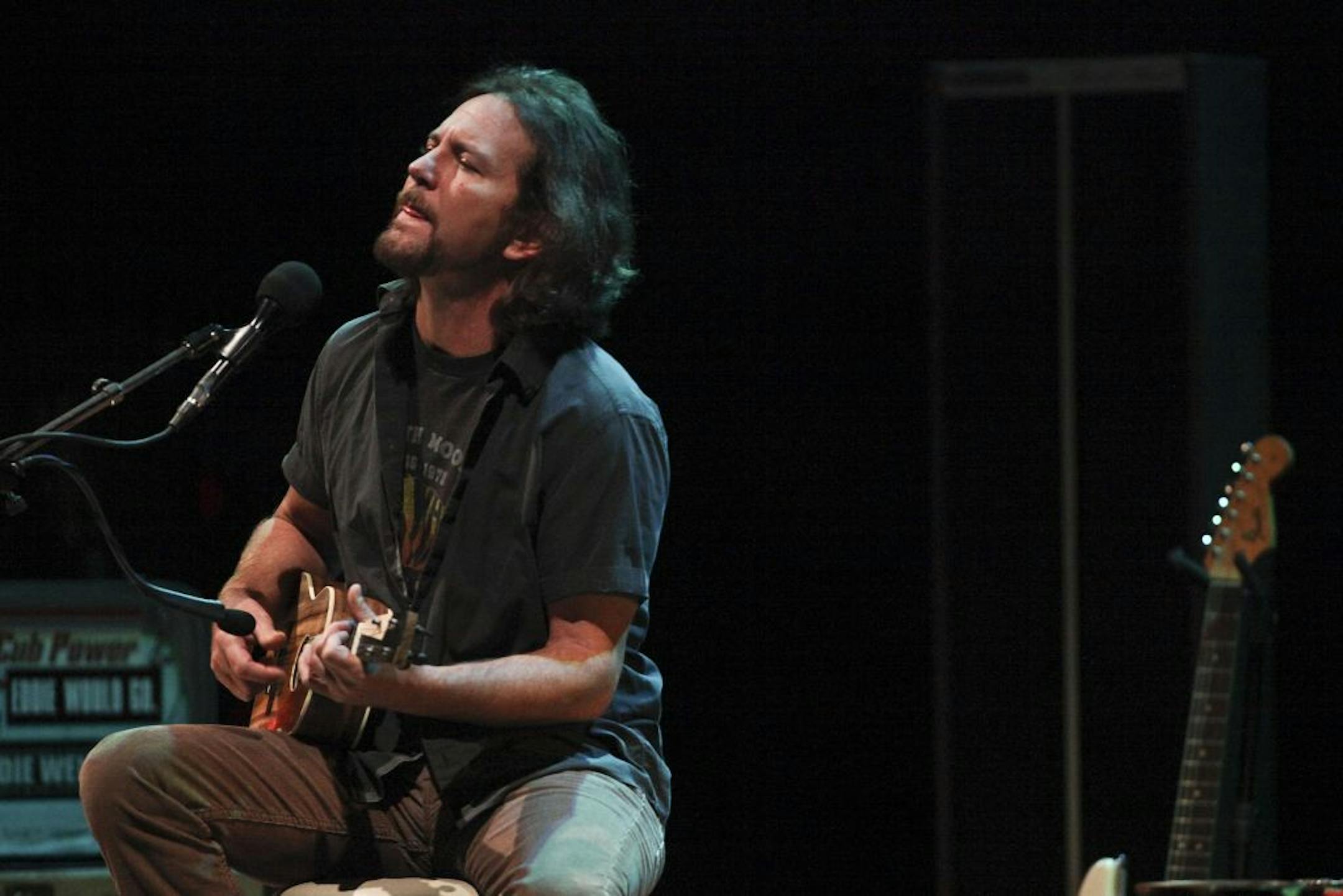 Eddie Vedder performed Saturday at the Orpheum Theater in Minneapolis.