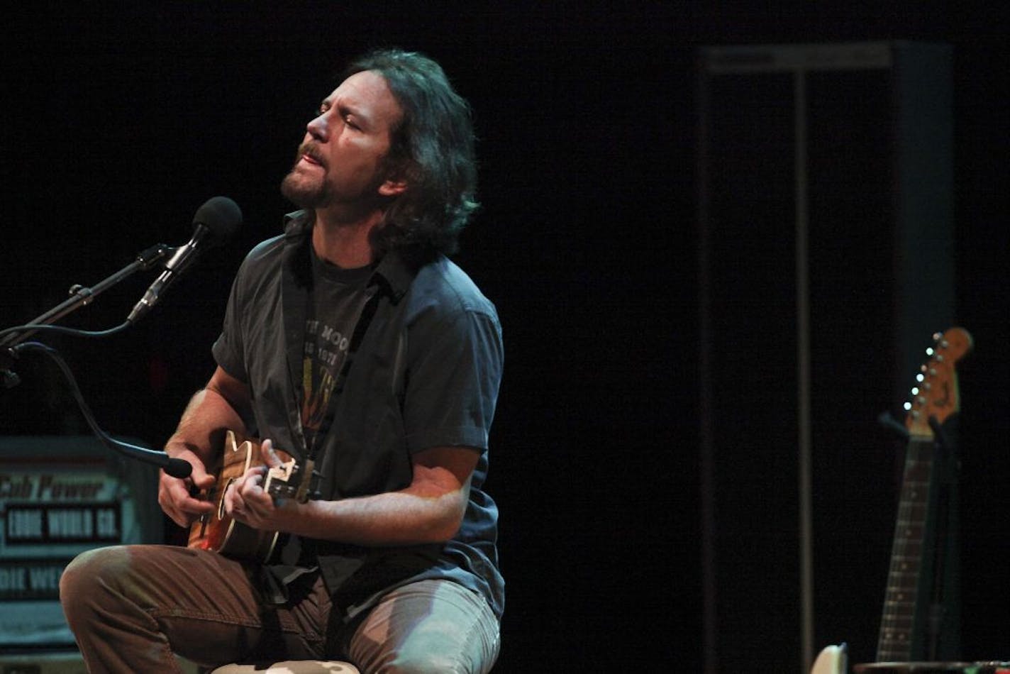 Eddie Vedder performed Saturday at the Orpheum Theater in Minneapolis.