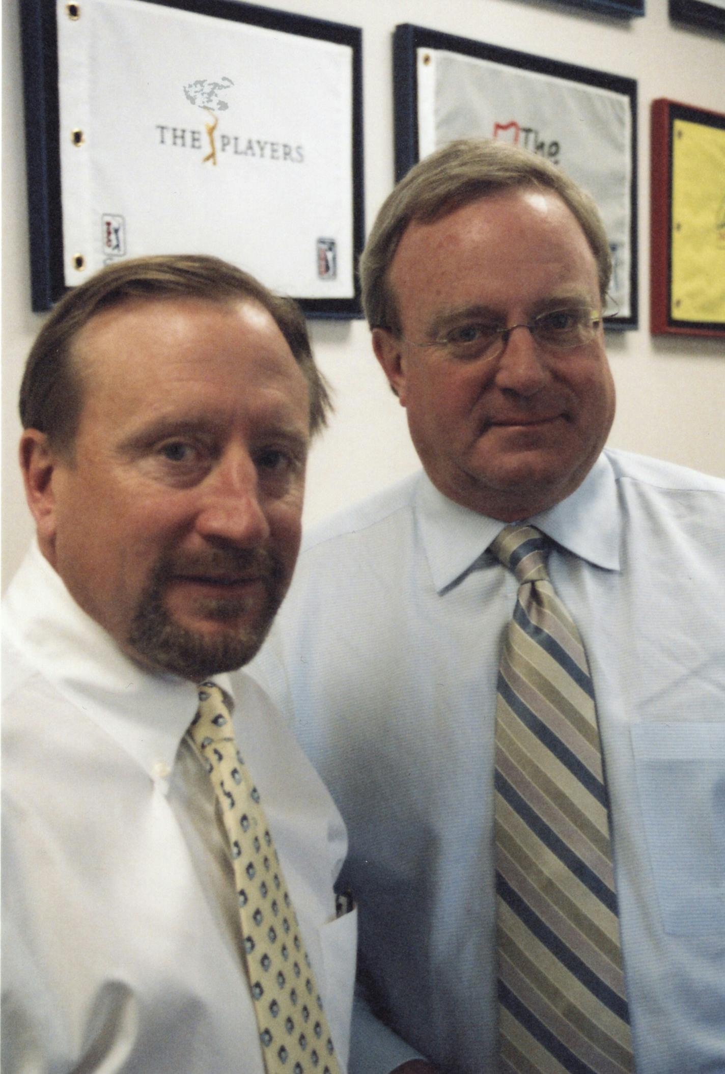 Bill Given, left, and Tom Given took over the business their father, Harry, started.