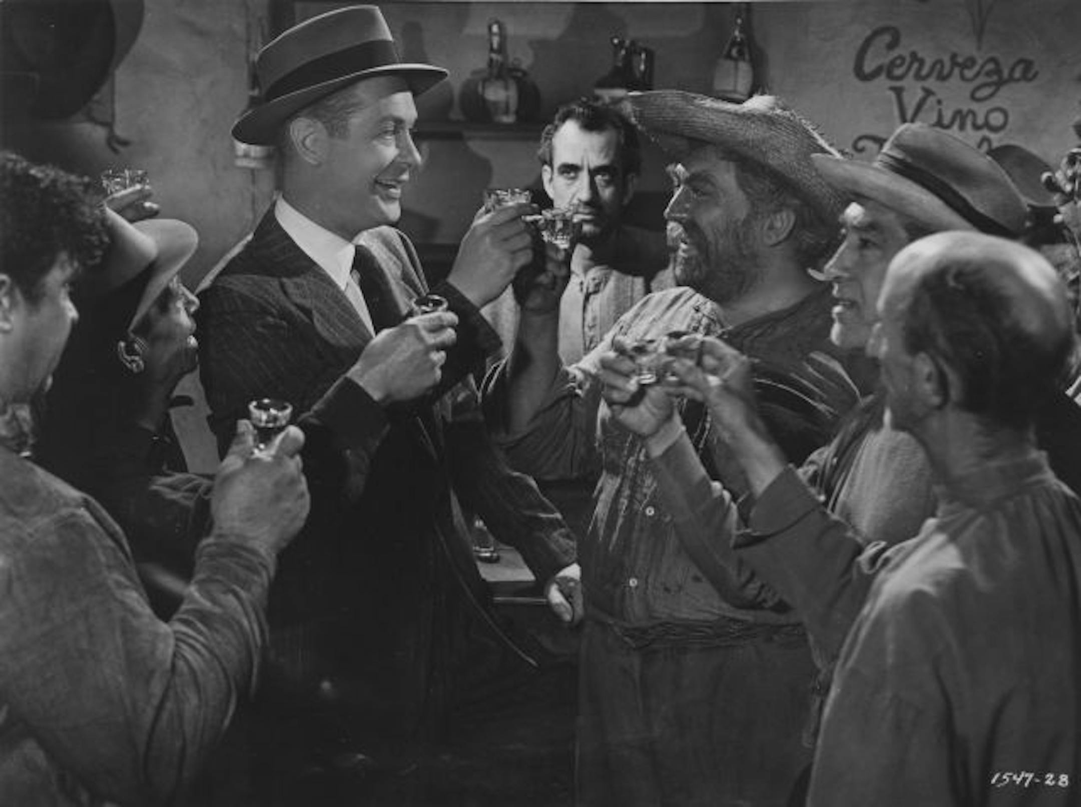 Bottoms up: Thomas Gomez, right, with Robert Montgomery in 1947's "Ride the Pink Horse."
