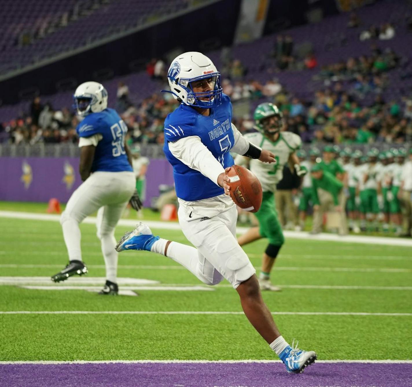 North quarterback Zach Yeager was one of the players who participated in last week's Zoom meeting.