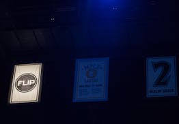 A pregame ceremony honoring Flip Saunders included an unveiling of a permanent banner in Target Center earlier this month.