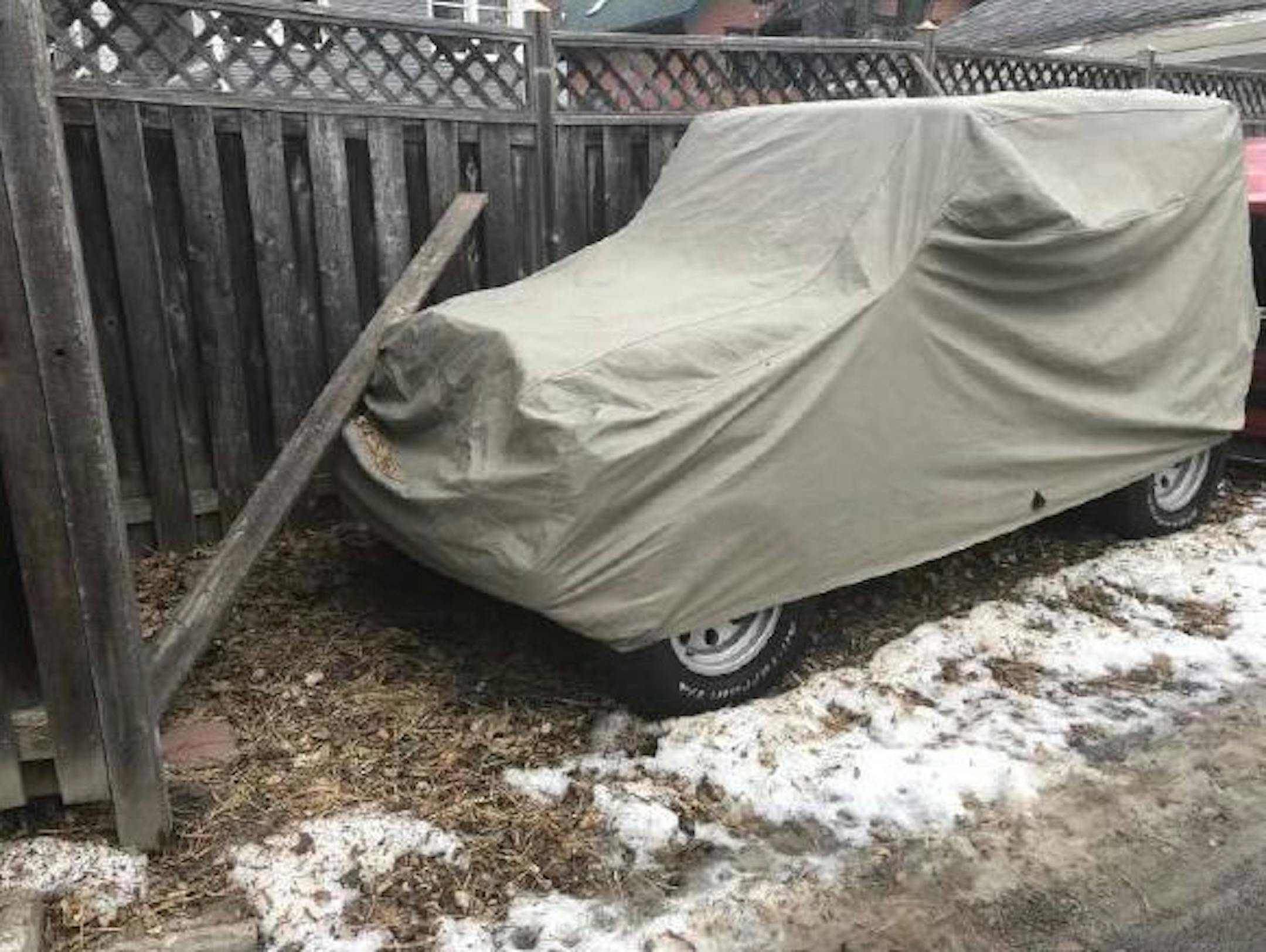 A city inspector took this photo of a vehicle parked on Rep. John Lesch's property. He was cited in December for two vehicles being parked on an "unimproved surface," in violation of a St. Paul ordinance.