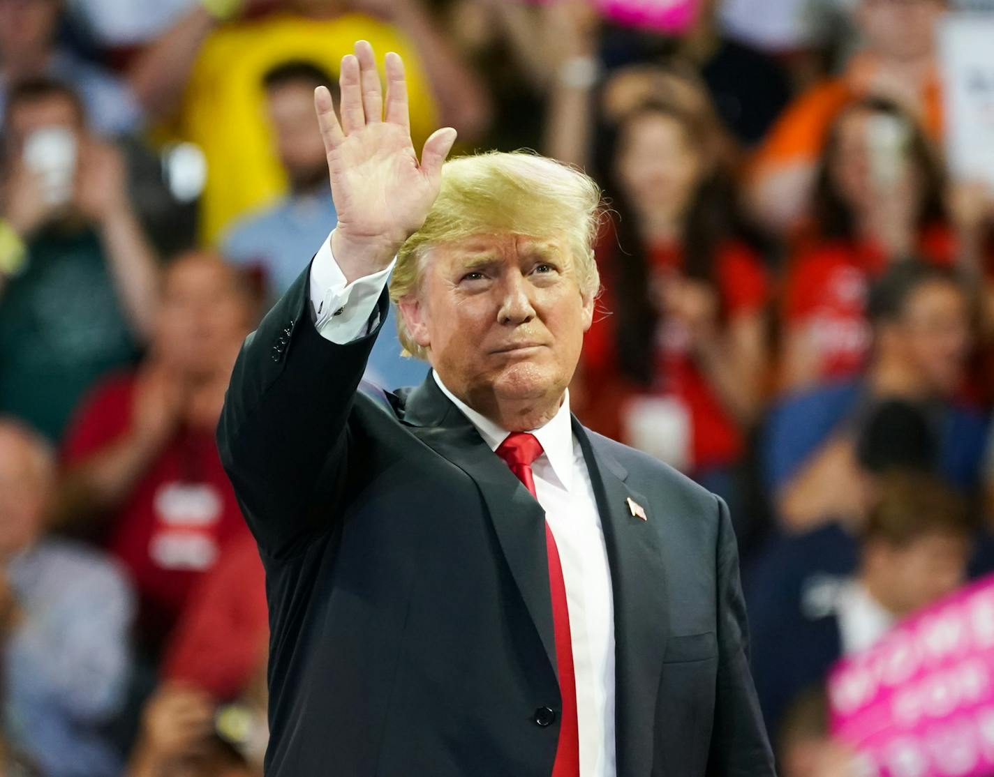 President Donald Trump made his first visit to Minnesota as president. ] GLEN STUBBE &#xef; glen.stubbe@startribune.com Wednesday, June 20, 2018 President Donald Trump made his first visit to Minnesota as president, for a discussion with workers called Protecting American Workers Roundtable. He then speaks at an evening rally in Duluth.