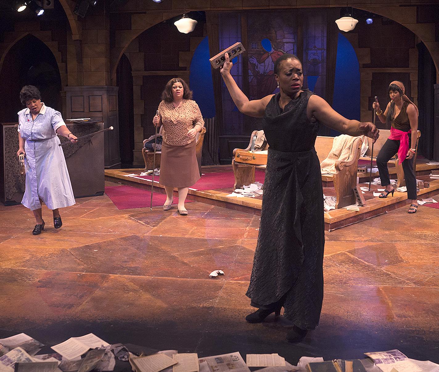 The Park Square theatre play, 'Nina Simone, Four Woman' opened, March 11, and runs through march 26th, 2016. The play was written by playwright Christina Ham, Nina is played by Regina Marie Williams and the other in the play are, Aimee Kay Bryant, Thomasina Petrus, Traci Allen Shannon, and, it is directed by Faye M. Price. The play is a world premiere.