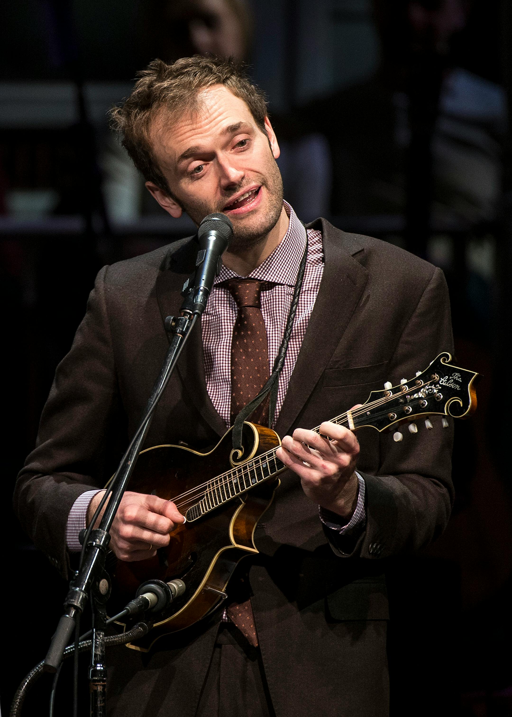 "A Prairie Home Companion" host Chris Thile performed a solo at the start of Saturday night's show at the Fitzgerald Theater.