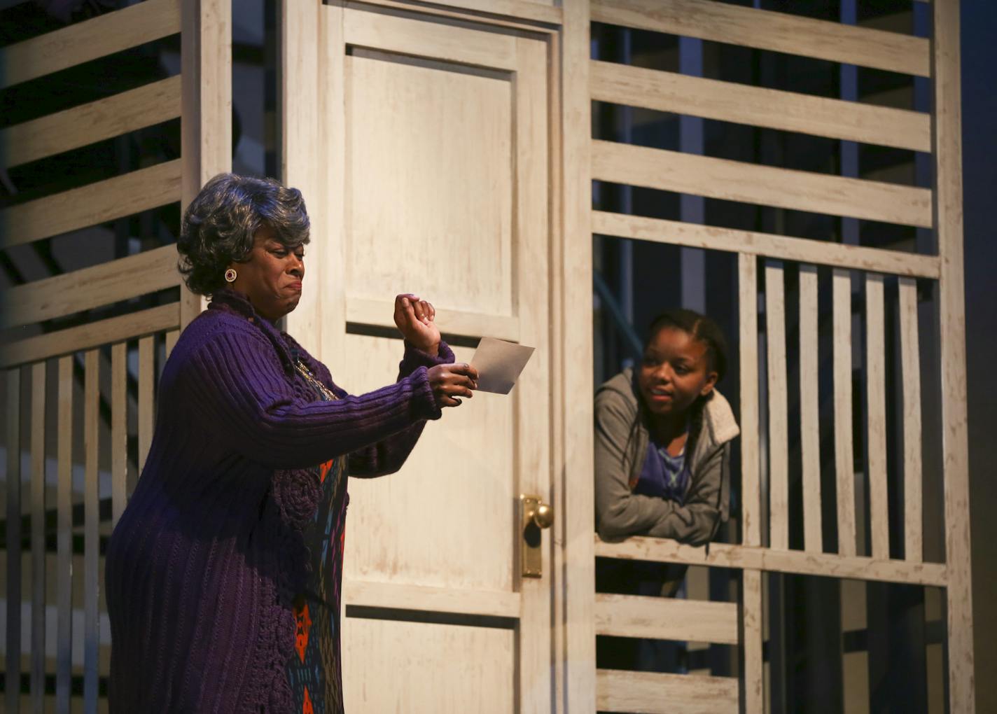 Greta Oglesby, left, who plays Batty Ruth, says the play&#x2019;s positive message is badly needed.