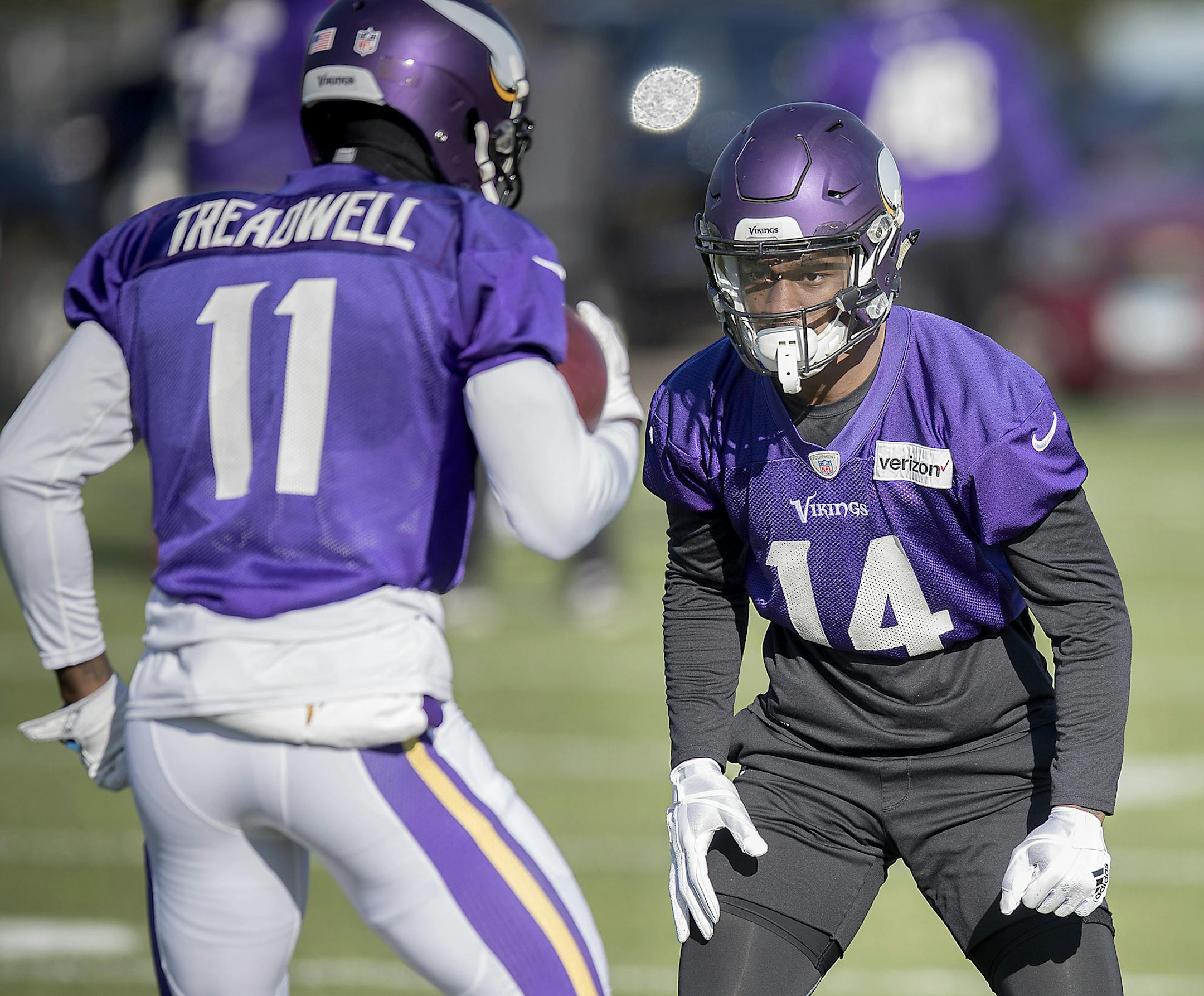Minnesota Vikings' wide receiver Stefon Diggs took to the field for practice, Wednesday, October 25, 2017 in Eden Prairie, MN. ] ELIZABETH FLORES ï liz.flores@startribune.com