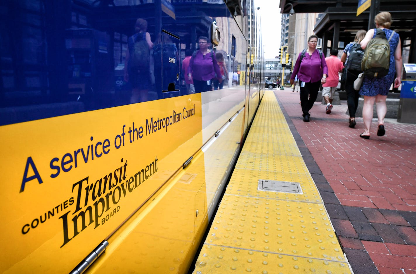 Counties Transit Improvement Board, or CTIB, is on the side of every LRT car. ] GLEN STUBBE * gstubbe@startribune.com Wednesday, July 27, 2016