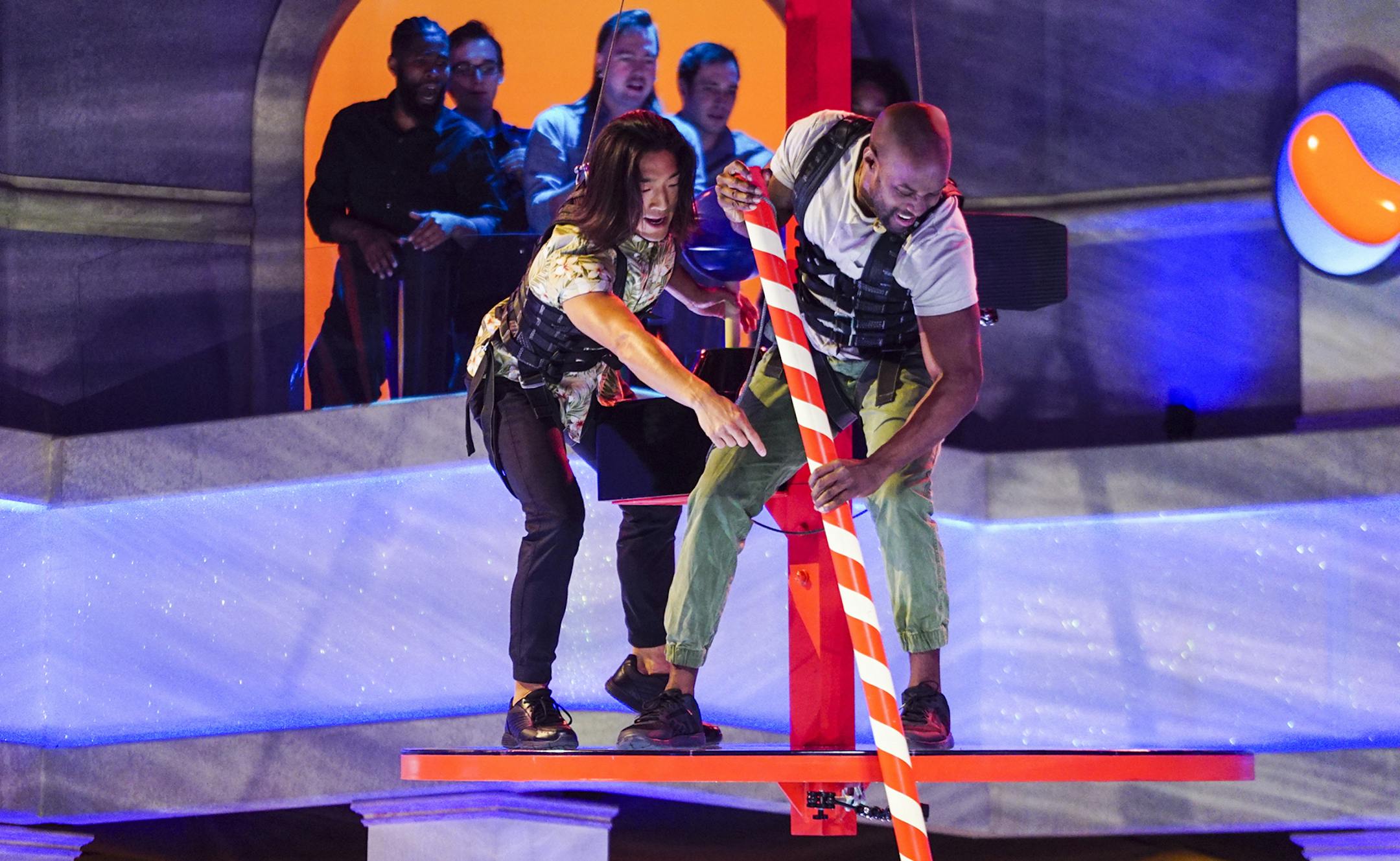 Fan favorites from SURVIVOR and BIG BROTHER team up as contestants on the special premiere episode of CANDY CRUSH, Sunday, July 9 (9:00 -- 10:00 PM, ET/PT) on the CBS Television Network. Pictured: Woo Hwang (Survivor: Cagayan and Survivor: Cambodia), Jeremy Collins (Survivor: San Juan Del Sur and winner of Survivor: Cambodia) Photo: Sonja Flemming/CBS √?¬©2017 CBS Broadcasting, Inc. All Rights Reserved