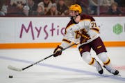 Gophers sophomore Ryan Chesley (71) has emerged as a shutdown defenseman for the Gophers.