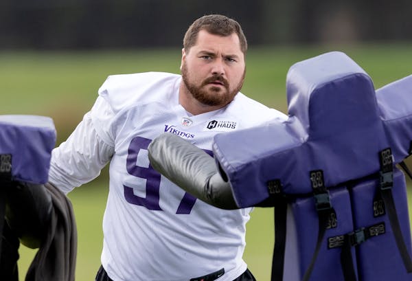 Nose tackle Harrison Phillips signed a three-year, $19.5 million contract with the Vikings in free agency last spring.