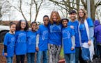 This March 20, 2016 photo shows Hart family of Woodland, Wash., at a Bernie Sanders rally in Vancouver, Wash. Authorities in Northern California say t