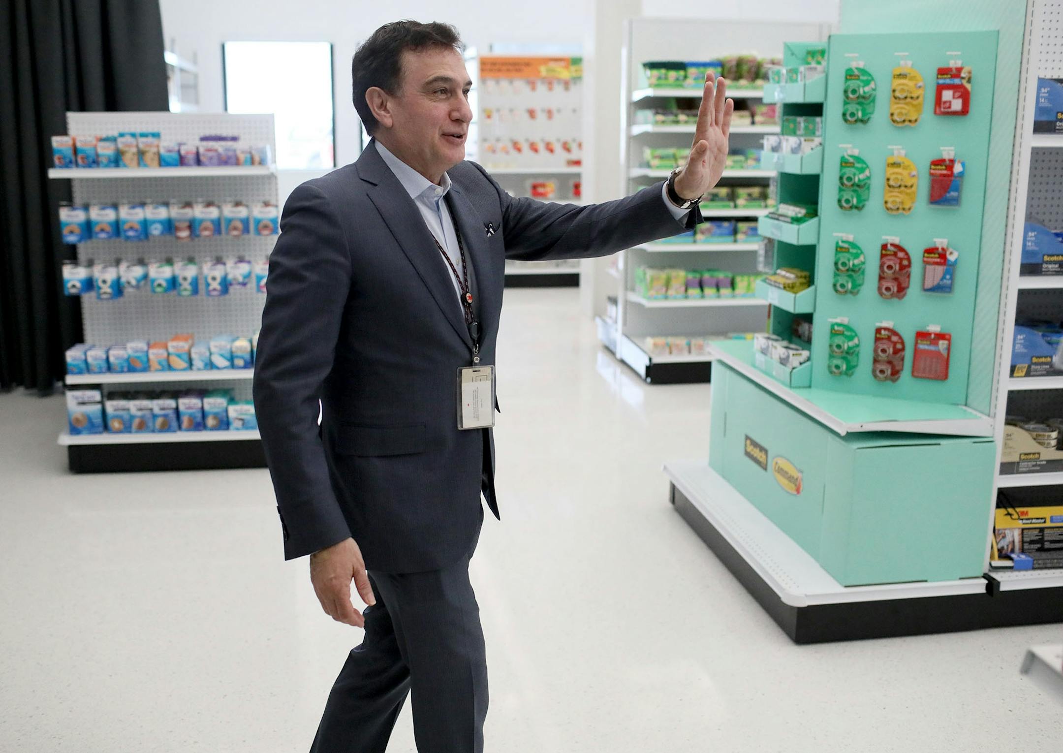 3M opens new consumer data-science lab to help customers make retail store and product display decisions. Here, Joaquin Delgado, Executive VP:Consumer Business at 3M, in the Retail Lab Tuesday, Feb. 26, 2019, in Maplewood, MN.