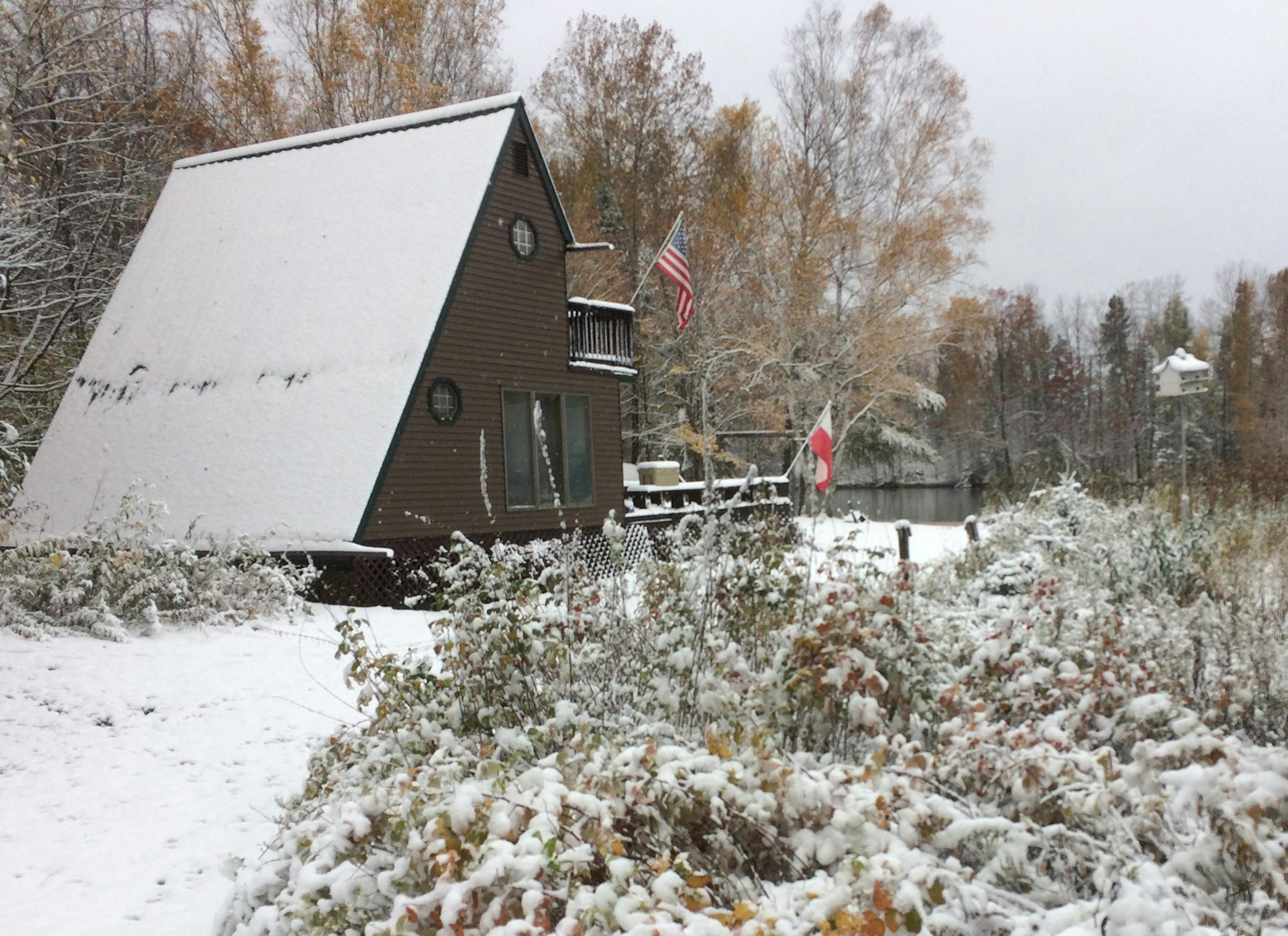 An A-frame cabin model went up in 1986 after years of camping.