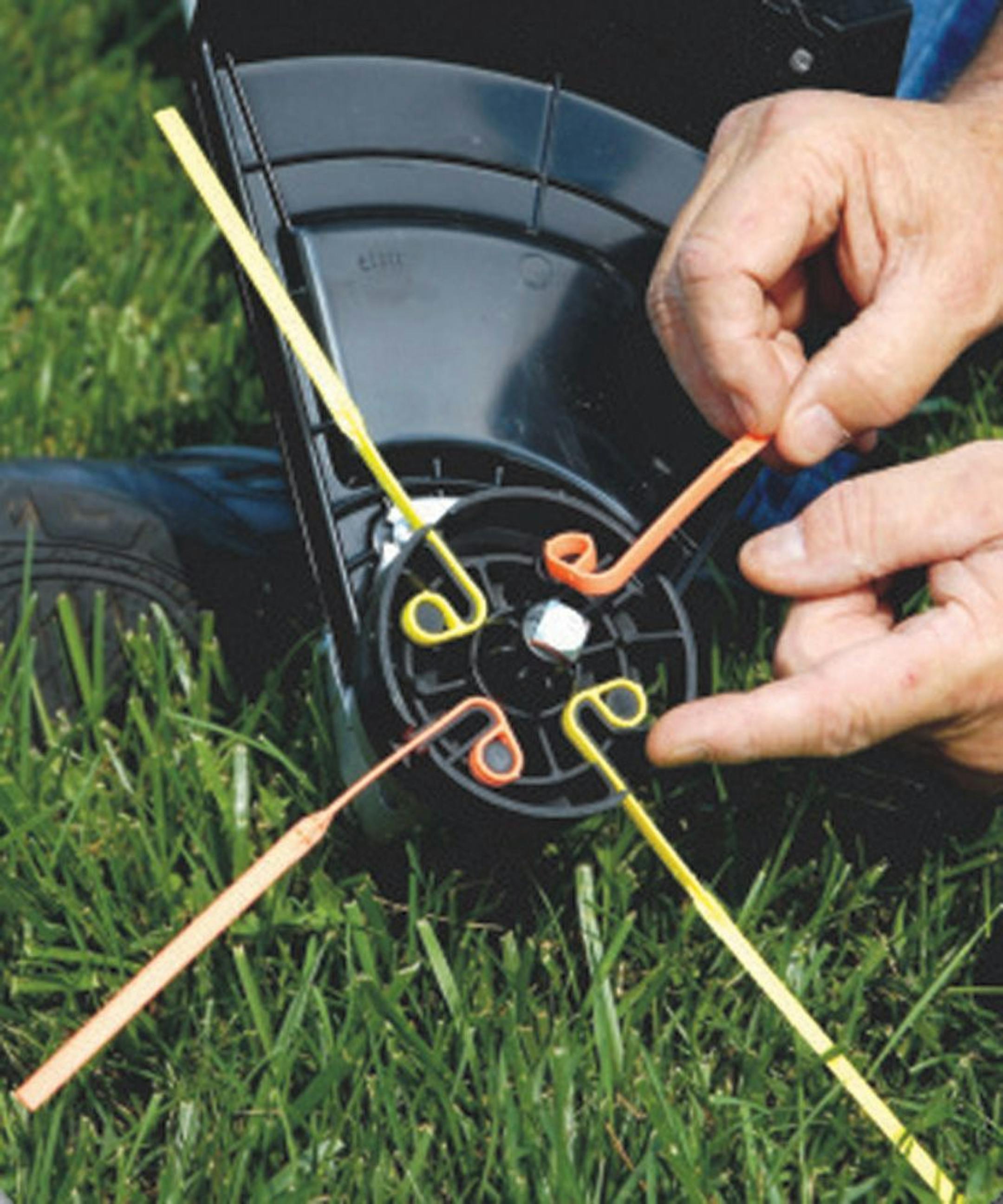 The Aero-Flex Universal Kit will enable you to replace the monofilament line on your string trimmer with a four-line blade-cutting system.