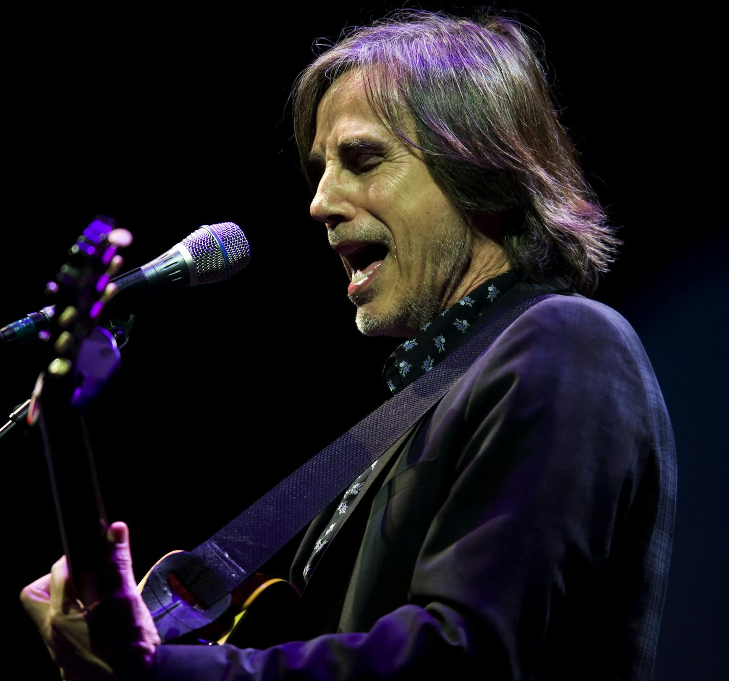 DAVID BREWSTER &#xef; dbrewster@startribune.com Jackson Browne in concert at the Minnesota State Fair Grandstand Monday night.