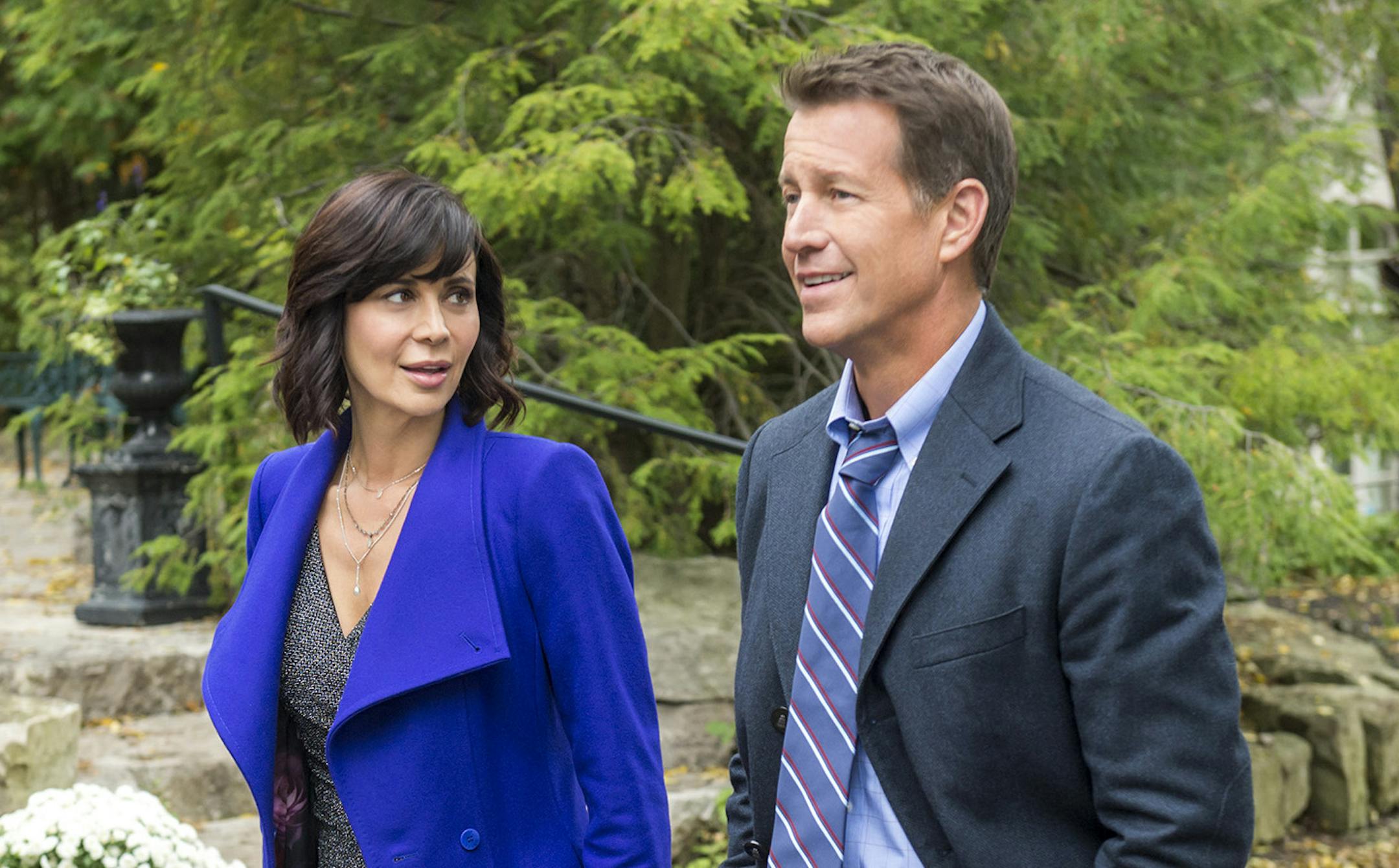 Catherine Bell, James Denton in "The Good Witch." Credit: Copyright 2016 Crown Media United States LLC/Photographer: Brooke Palmer
