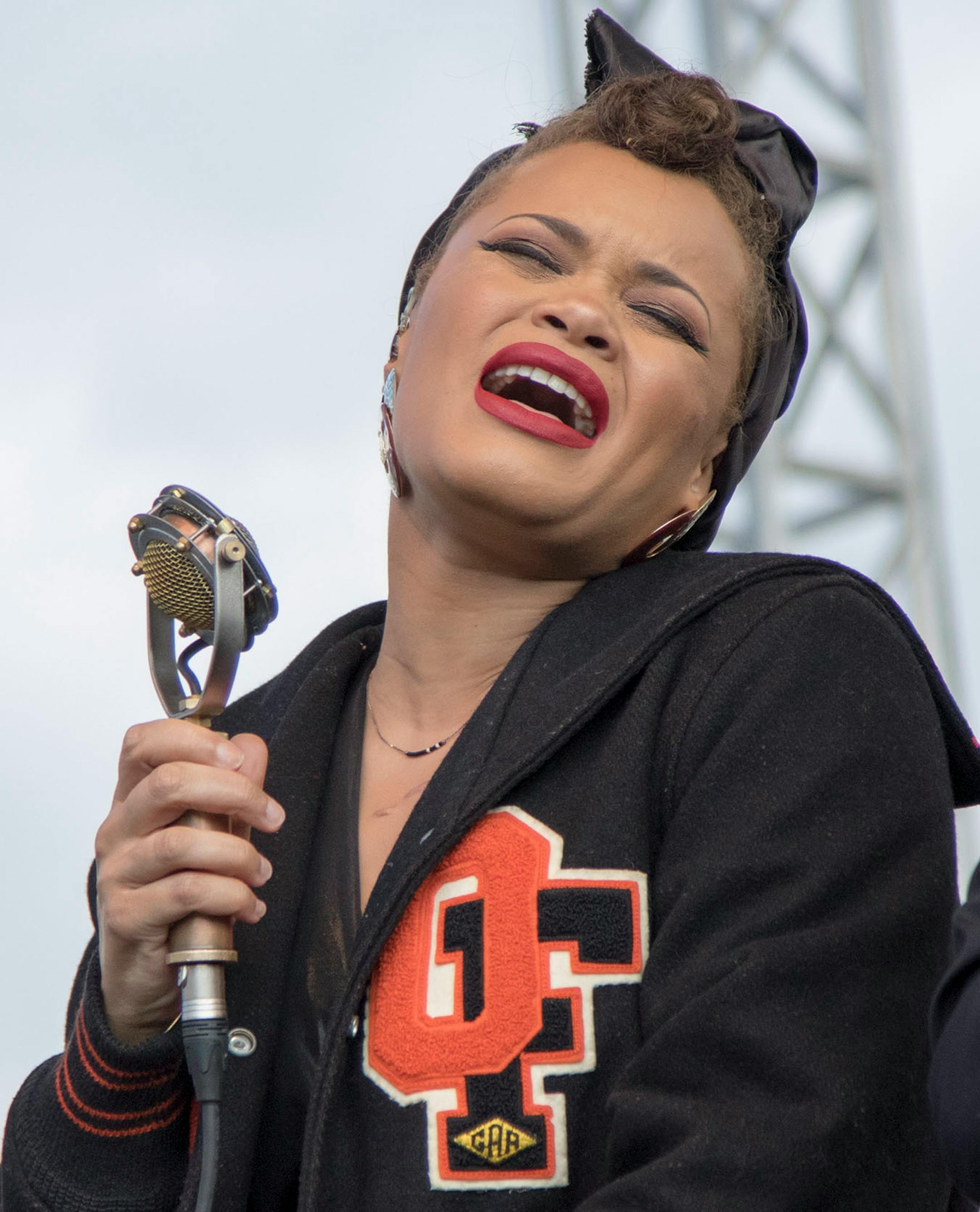Andra Day performs on day one of the 2016 Basilica Block Party on July 8, 2016 at the Basilica in Minneapolis, Minn.