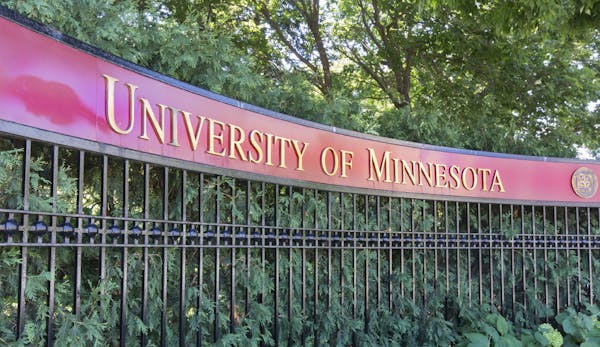 MINNEAPOLIS/USA - July 23: Entrance to the campus of the University of Minnesota. The University of Minnesota is a university in Minneapolis and St. P