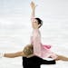 Meryl Davis and Charlie White of the U.S. performed during the short program in ice dancing competition Sunday.
