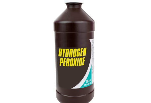 A bottle of hydrogen peroxide. (iStock)