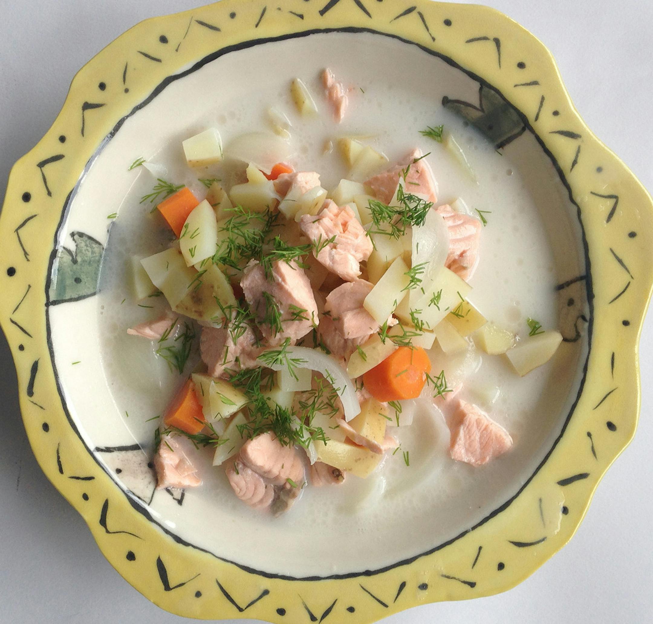 Salmon Soup, from ìThe Nordic Cookbook,î by Magnus Nilsson.