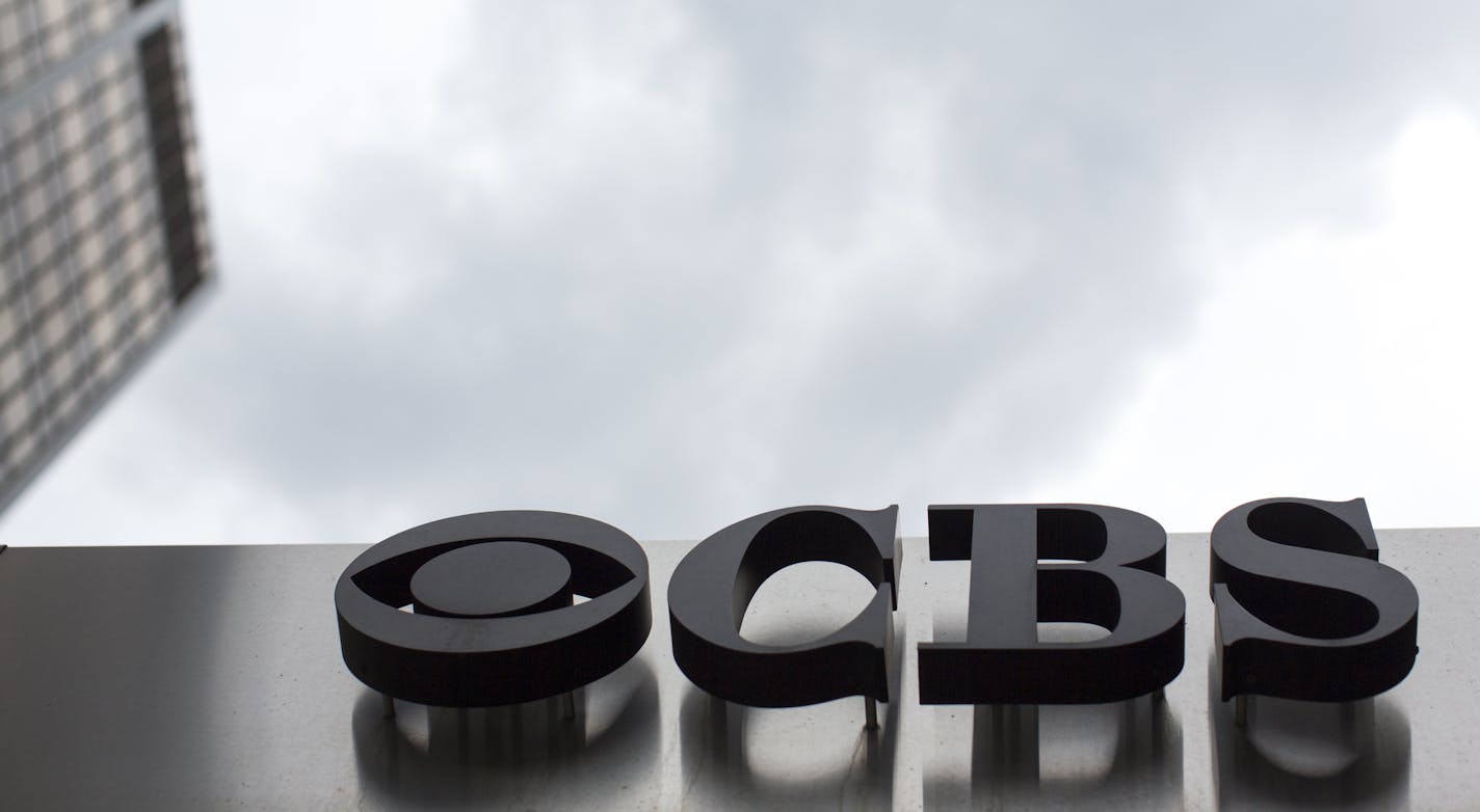 FILE - This May 10, 2017, file photo, shows the CBS logo at their broadcast center in New York. CBS will report second quarter earnings on Thursday, Aug. 2, 2018, as turmoil swirls around the media company. It faces an investigation of its CEO and is in the middle of a lawsuit against its parent company as the all-important fall TV season approaches. (AP Photo/Mary Altaffer, File)