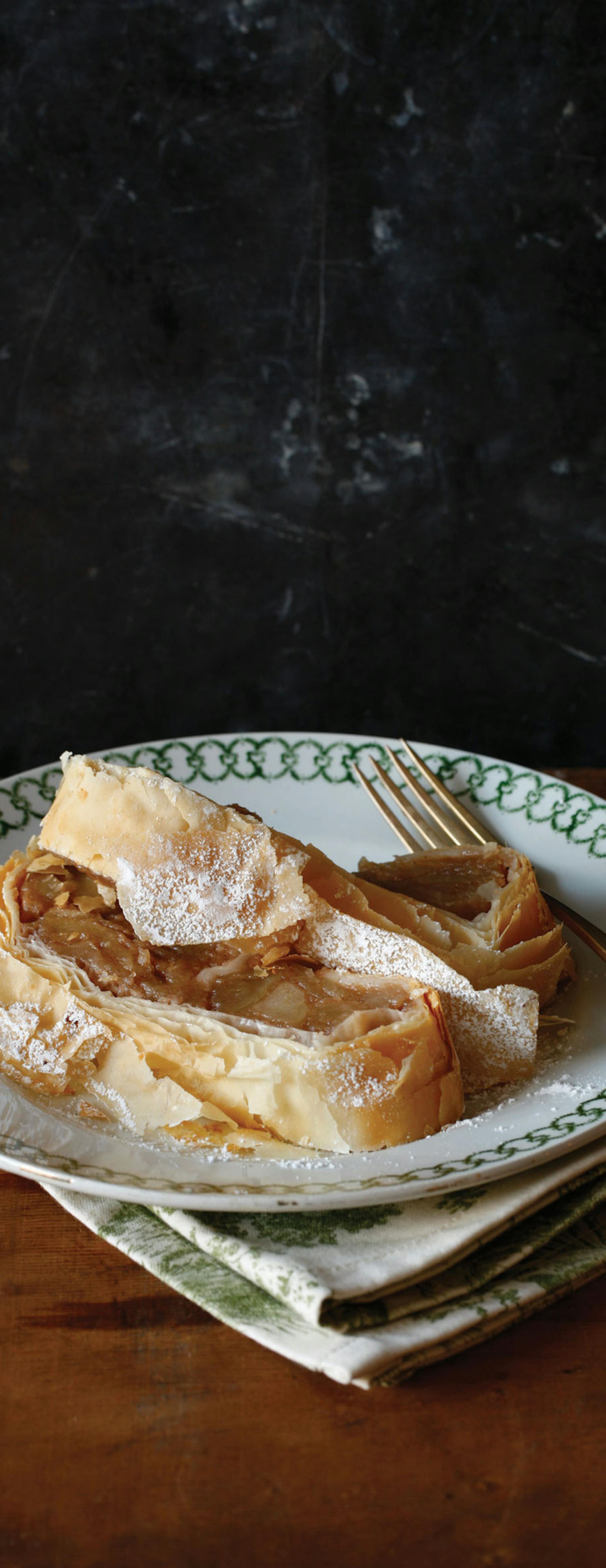 Jason Varney Apple Strudel, from "New German Cooking" (Chronicle)