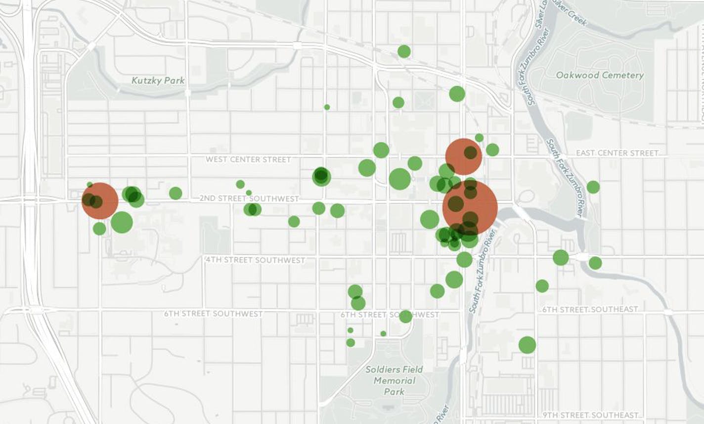 DMC investment locations so far.