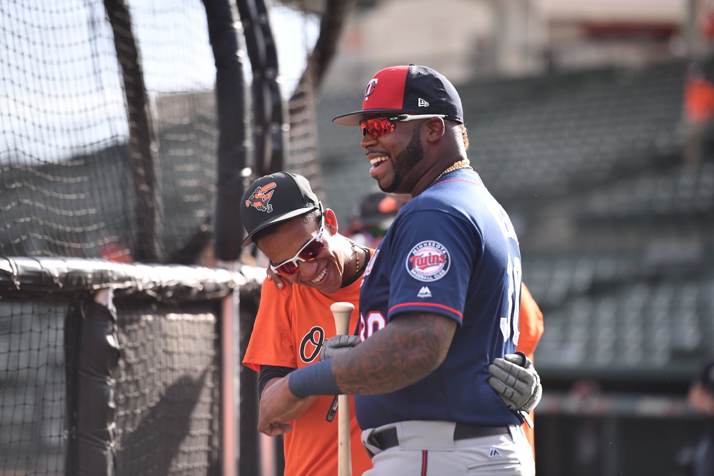 Twins first baseman Kennys Vargas (30) ] MARK VANCLEAVE &#xef; mark.vancleave@startribune.com * The Minnesota Twins played the Baltimore Orioles at Ed Smith Stadium in Sarasota, Florida on Saturday, Feb. 24, 2018.