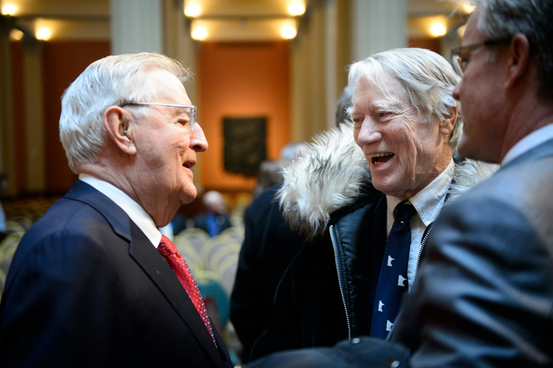 Former Vice President Walter Mondale and former Governor Wendell Anderson.