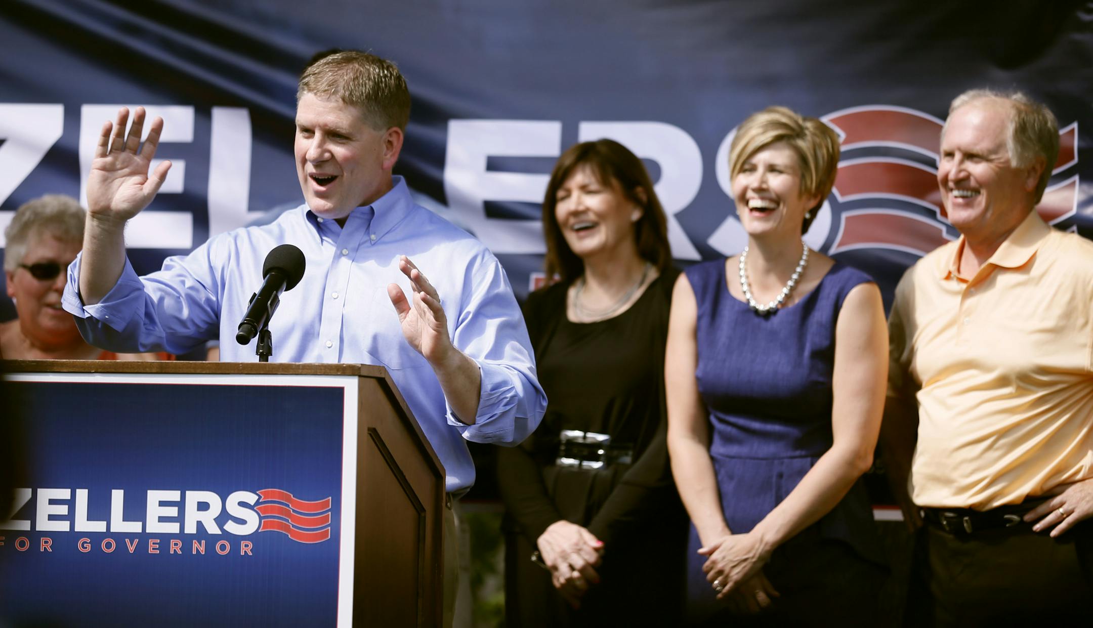 Wife his wife Kim and his family at his side State Representative Kurt Zellers launched his campaign to be the next Governor of Minnesota in Maple Grove, MN Sunday June 23, 2013. ] JERRY HOLT ‚Ä¢ jerry.holt@startribune.com