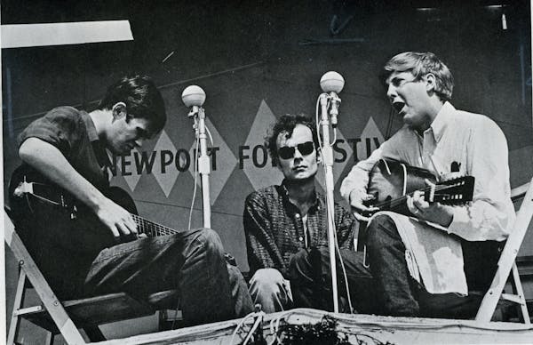 File John Koerner, Tony Glover and Dave Ray at the 1965 Newport Folk Festival. ORG XMIT: MIN2014103115590274