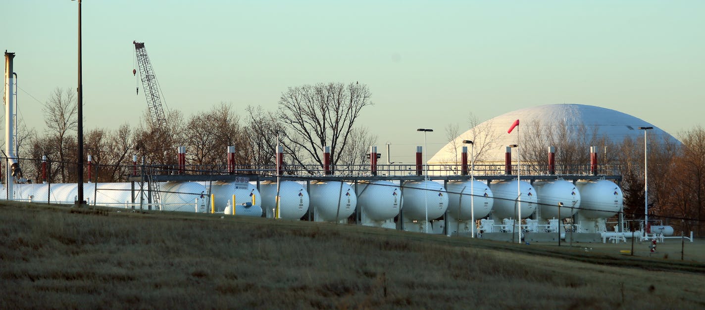 Propane terminals like this one in Inver Grove Heights will help fill the gap after the Cochin pipeline from Canada stops delivering propane in 2014, cutting off 40 percent of the state&#x2019;s supply. This Inver Grove Heights terminal is supplied by a separate, unaffected pipeline that is part of the Mid-America Pipeline System owned by Enterprise Products Partners of Houston, Texas. It delivers propane from Kansas. Enterprise expects more truck haulers to use its terminal after the Cochin lin