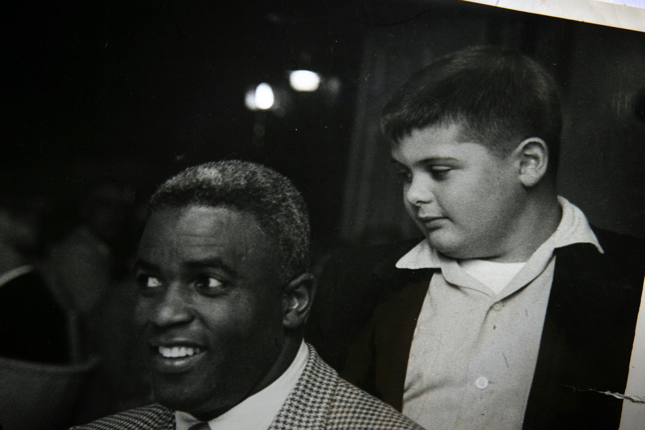 JIM GEHRZ • jgehrz@startribune.com
Robbinsdale/March 28, 2007/1:00PM
As a child Ron Rabinovitz became pen pals and close friends with his hero, Major League Baseball star Jackie Robinson. Rabinovitz keeps the letters that Robinson sent to him and other memorabilia in his Edina home and periodically shares memories of his friendship with school children. Rabinovitz grew up in Sheboygan, WI, and would watch Robinson and his Brooklyn Dodger team play the Braves at Milwaukee County Stadium. I