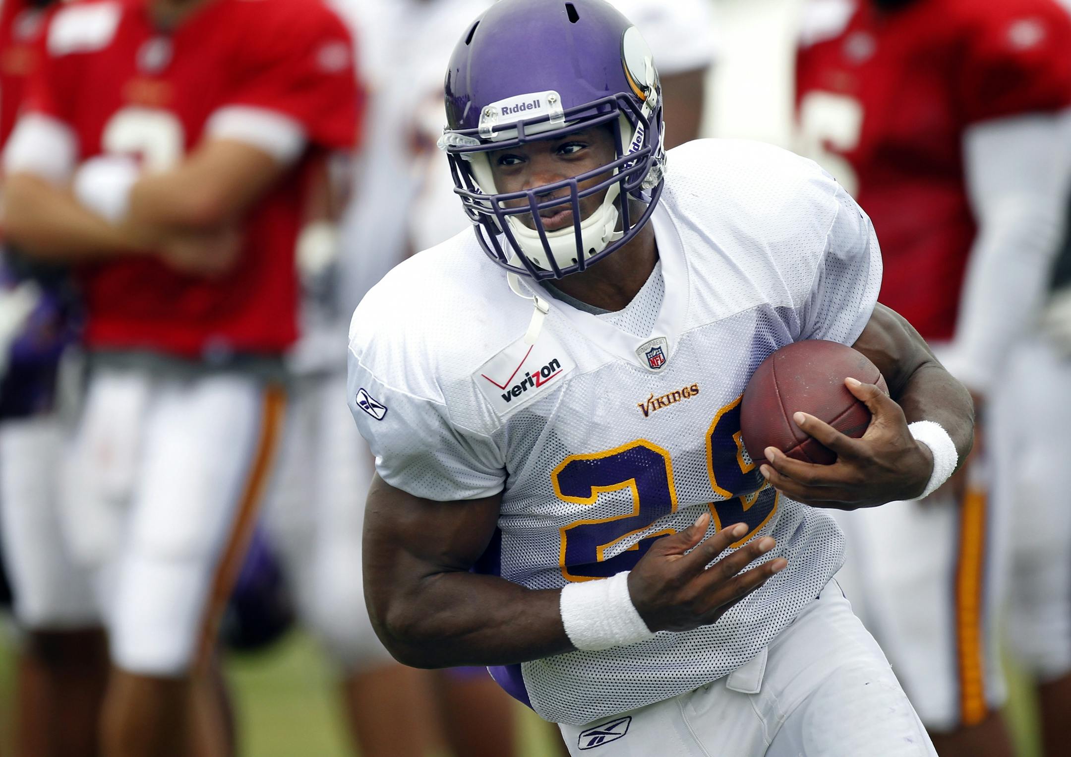 Running back Adrian Peterson