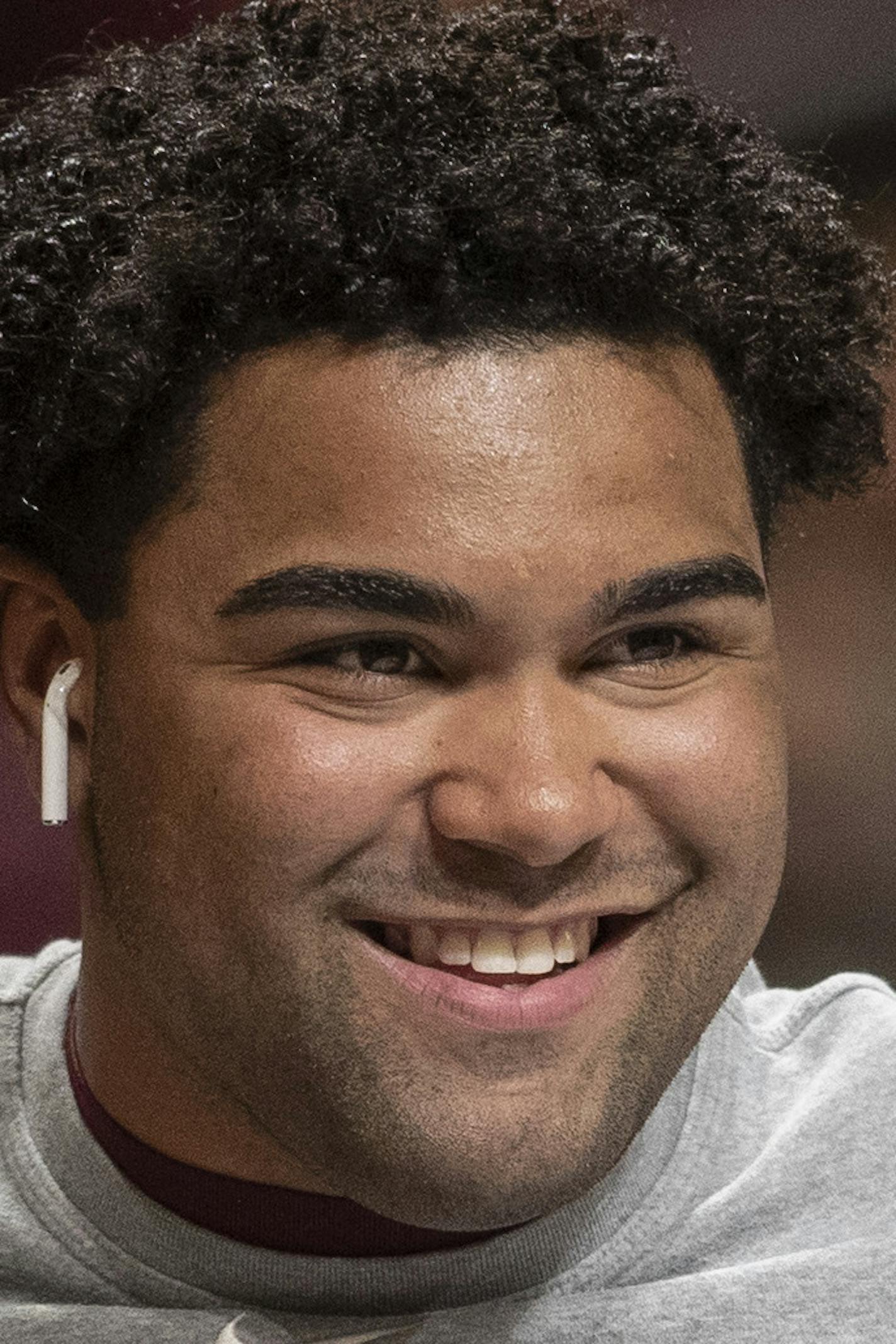 Gable Steveson warmed up before wrestling Christian Colucci of Rutgers at Maturi Pavilion Sunday January 6, 2019 in Minneapolis, MN.] The University of Minnesota hosted Rutgers in Big Ten wrestling action at Maturi Pavilion. Jerry Holt • Jerry.holt@startribune.com