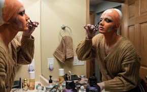 Erin McGowan, 22, dons her Ahsoka Tano makeup for a May 4 costume contest. McGowan co-hosts the Star Wars Generation podcast.