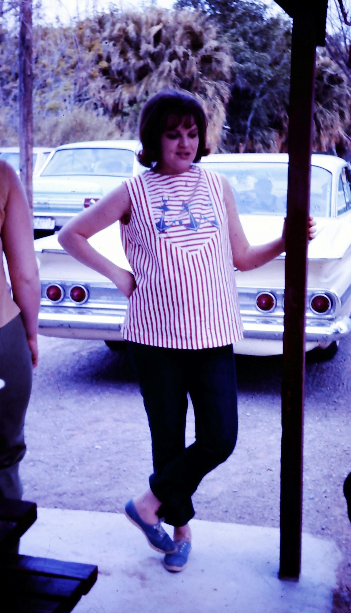 Cathy while she was pregnant with daughter Wendi.