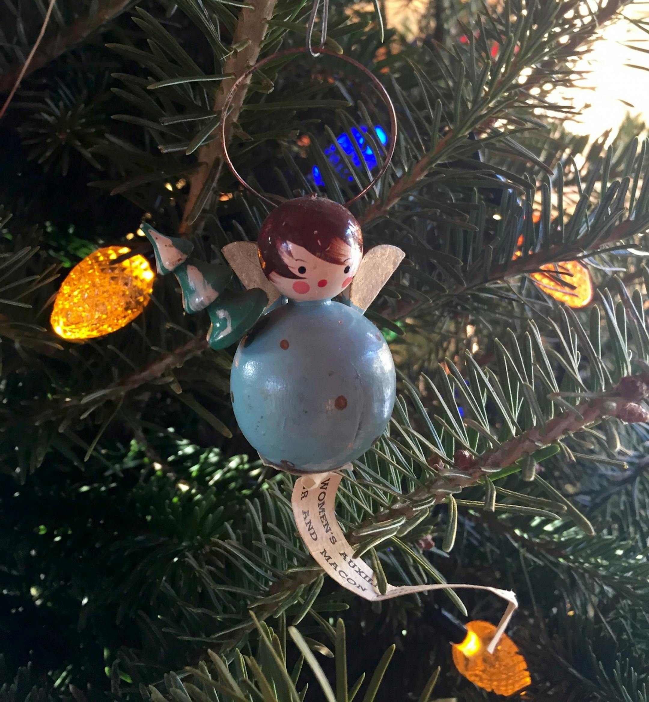 When Patrick Haynes was 8 months old, he spent weeks in the hospital with severe encephalitis. His mother was told he'd likely have brain damage, if he survived at all. On Christmas morning, this angel appeared near his hospital bed, a gift from the Women's Auxiliary. It was always the first ornament his mother hung on her tree.