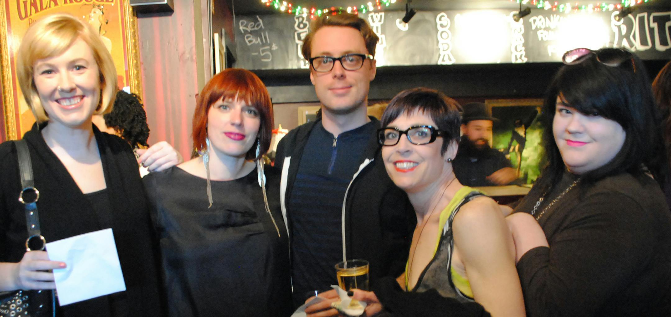credit: Aimee Blanchette, Star Tribune Beth Hammarlund, Vanessa Messersmith, Jeremy Messersmith, Teri Anvid and Kate Iverson at the I Am Everything fashion show.