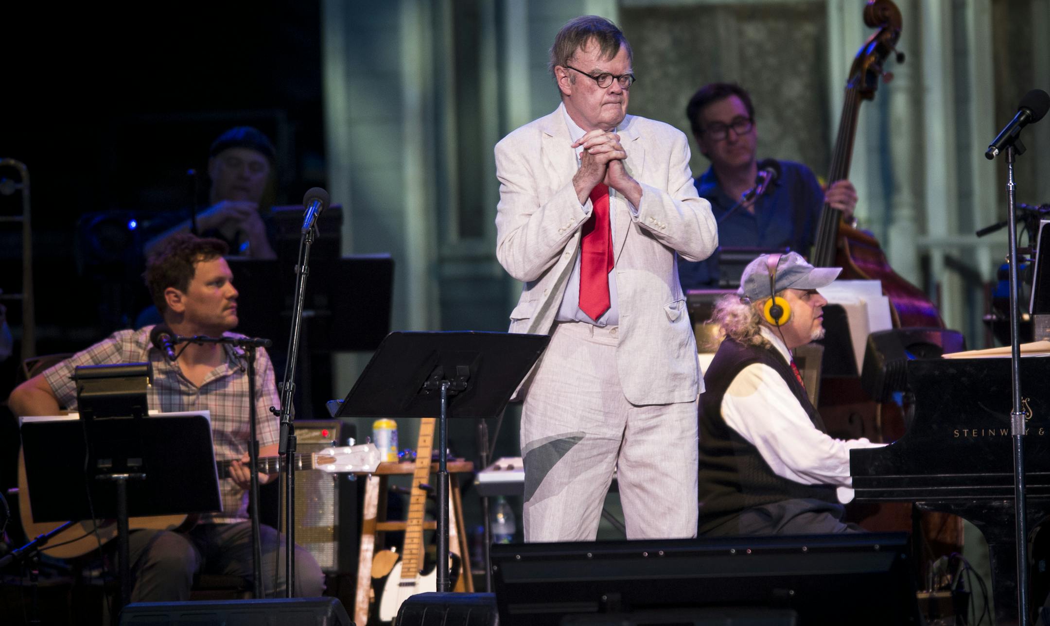 A Prairie Home Companion with Garrison Keillor performed Friday night at the Minnesota State Fair's Grandstand. ] Aaron Lavinsky &#x2022; aaron.lavinsky@startribune.com A Prairie Home Companion with Garrison Keillor and performed Friday, Sept. 4, 2015 at the Minnesota State Fair's Grand Stand.