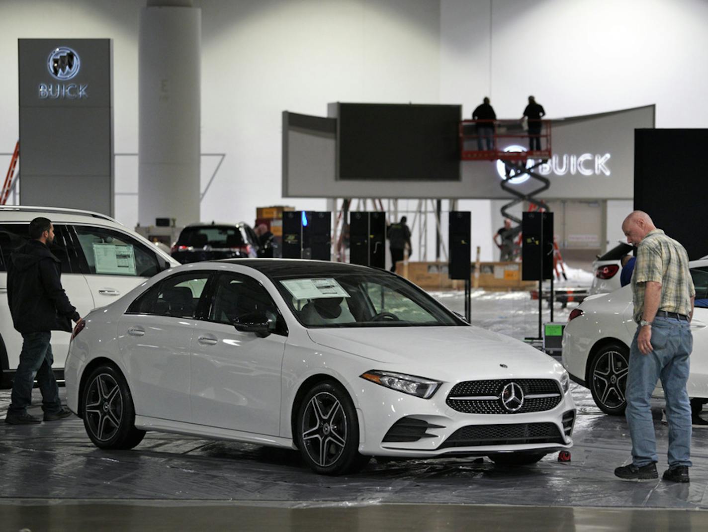 As the Twin Cities Auto Show was preparing for it's opening Friday, crews were busy building displays and polishing up the cars that will be on display through the weekend at the Minneapolis Convention Center. ]
brian.peterson@startribune.com
Minneapolis, MN Thursday, March 5, 2020