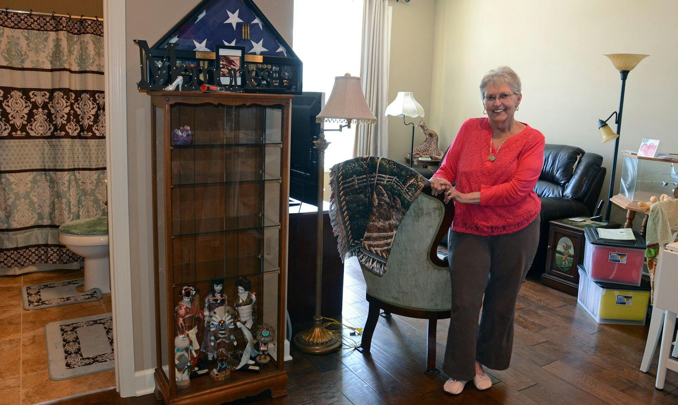 Karen Hokanson stood in her apartment in the Hokanson's multigenerational house in Lakeville